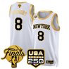 Men's New York Knicks 2026 Finals Swingman Jersey - 250 America Patch - All Stitched