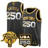 Men's New York Knicks 2026 Finals Swingman Jersey - 250 America Patch - All Stitched