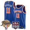 Men's New York Knicks 2026 Finals Swingman Jersey - 250 America Patch - All Stitched