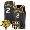 Men's New York Knicks 2026 Finals Swingman Jersey - 250 America Patch - All Stitched