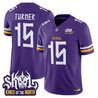Men's Minnesota Vikings Norse Heritage Edition Kings Of The North Patch Vapor Limited Jersey - All Stitched