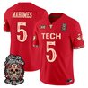 Men's Texas Tech Red Raiders Día de los Muertos Vapor Limited Jersey - All Stitched