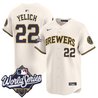 Men's Milwaukee Brewers 2026 World Series Vapor Premier Limited Jersey - All Stitched
