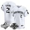Men's Milwaukee Brewers 2026 World Series Vapor Premier Limited Jersey - Old English Edition - All Stitched