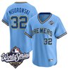 Men's Milwaukee Brewers Throwback Vapor Premier Limited Jersey - 2026 World Series - All Stitched