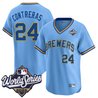 Men's Milwaukee Brewers Throwback Vapor Premier Limited Jersey - 2026 World Series - All Stitched