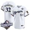 Men's Milwaukee Brewers Throwback Vapor Premier Limited Jersey - 2026 World Series - All Stitched