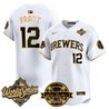 Men's Milwaukee Brewers 2026 World Series Vapor Premier Limited Jersey V2 - Bob Uecker Patch - All Stitched