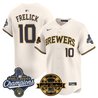 Men's Milwaukee Brewers 2026 World Series Champions Vapor Premier Limited Jersey - Bob Uecker Patch - All Stitched