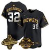 Men's Milwaukee Brewers 2026 World Series Champions Vapor Premier Limited Jersey - Bob Uecker Patch - All Stitched
