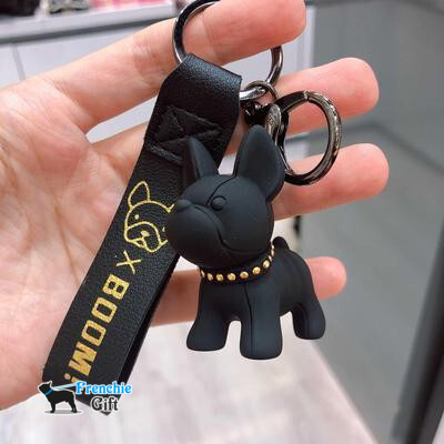 Fashion Punk French Bulldog Keychain