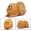 Lovely Pomeranian Dog Animal Action Figure Model Home Decor Kids Educational Toys for Children Gift