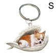 Chihuahua Angel Dog Keychain