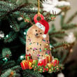 Christmas Tree Pomeranian Acrylic Dog Ornament