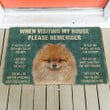 Funny Pomeranian Doormat