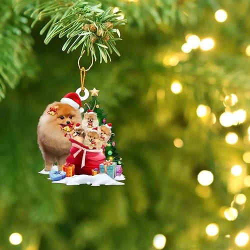 Pomeranian Christmas Ornament Decoration Xmas Gift