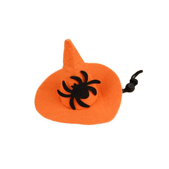 Pomeranian Halloween Hat Headwear Small Dog Devil Spider Hat Cats Dogs Accessories
