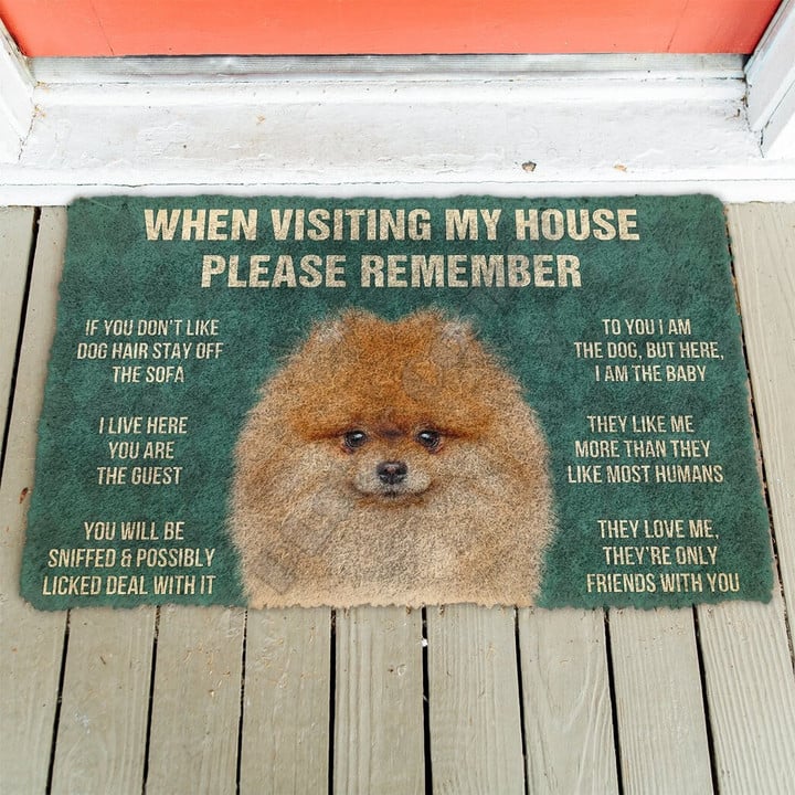 Funny Pomeranian Doormat