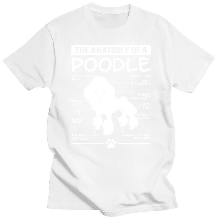Poodle T-Shirt Funny Gift Dog Lover: Anatomy A Poodle
