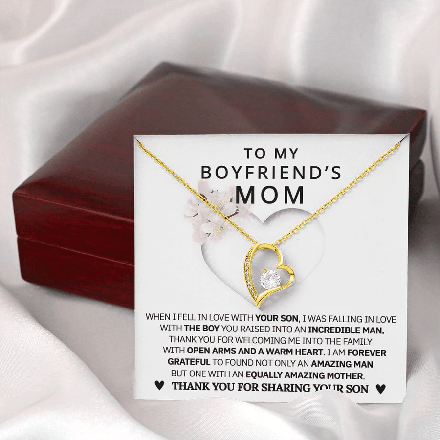 Mom Gift, from Son, Thank You 18K Yellow Gold Finish / Standard Box