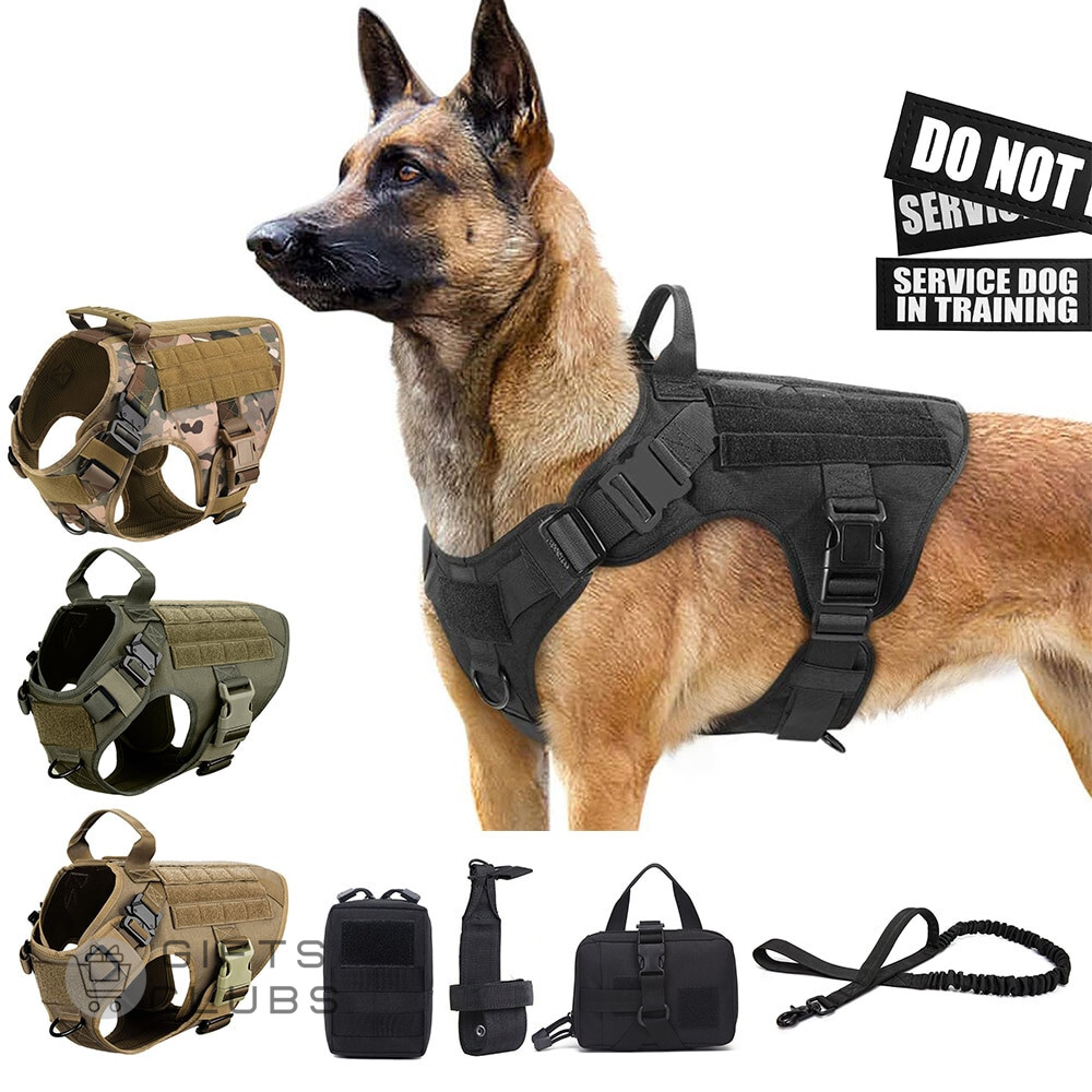 Tactical Dog Harness Pet German Shepherd K9 Malinois Training Vest