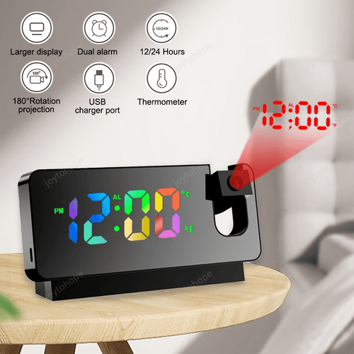 Multifunctional Projection Alarm Clock
