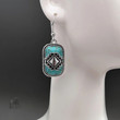 Native American Blue Stone Earring