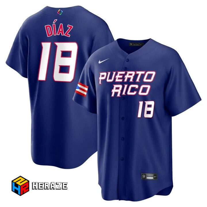 Puerto Rico Baseball White 2023 World Baseball Classic Replica Jersey -  Lelemoon
