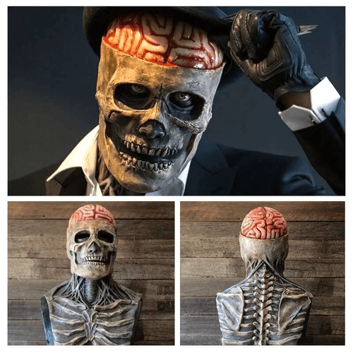 halloween skeleton biochemical mask