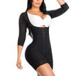 Open Bust Long Sleeve Extra-firm Compressed Steel Shapewear