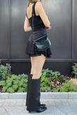 Sleeveless Black Goth Mini Dress