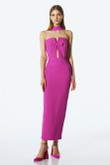 Elegant Bow Hollow-out Suspenders Party Bandage Dress