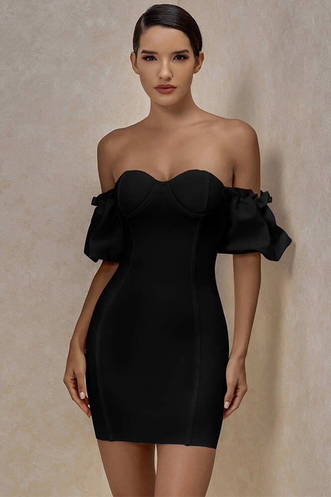 Elegant Off Shoulder Bodycon Evening Dress