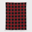 Red Simple Check Pattern Blanket