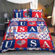 American Flag Pattern Lightwirght Gift Bedding Set