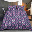 Pink Sunflower Pattern Duvet Cover Boho Style Lightwieght Bedding Set