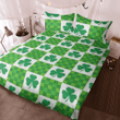 Four Leaf Lucky Shamrock Lightweight Cozy Bedding Set For BedRoom Decor