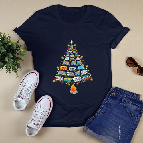 Camping Christmas Tree T-shirt