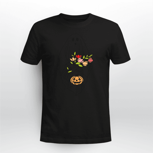 Halloween Party Floral Ghost Gift Shirt