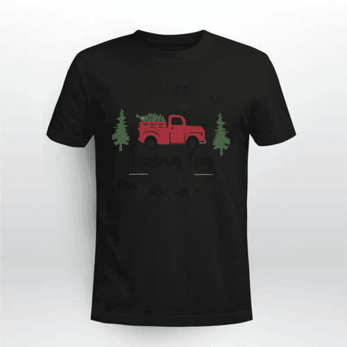 Christmas Trees Truck Gift Tshirt