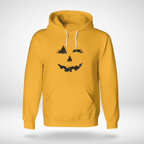 Halloween Funny Pumpkin Ghost Witch Face Gift T-shirt