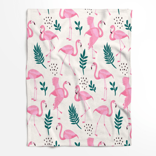 Flamingo Throw Blanket Adorable Super Soft Bedding For Living Room