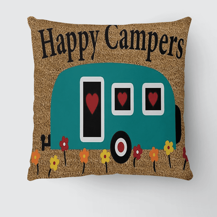 Happy Camper Pillows Camping Bedding