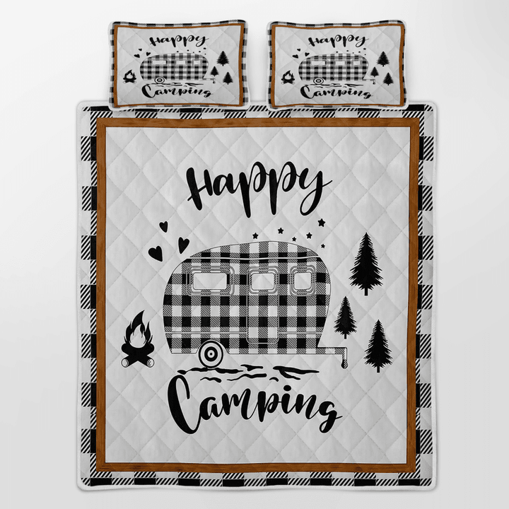 Happy Camping Quilt Gift Bedding Set