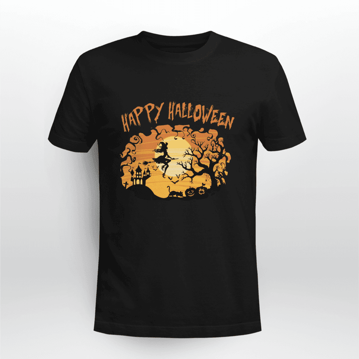 Happy Halloween Scary Witch Gift Tshirt