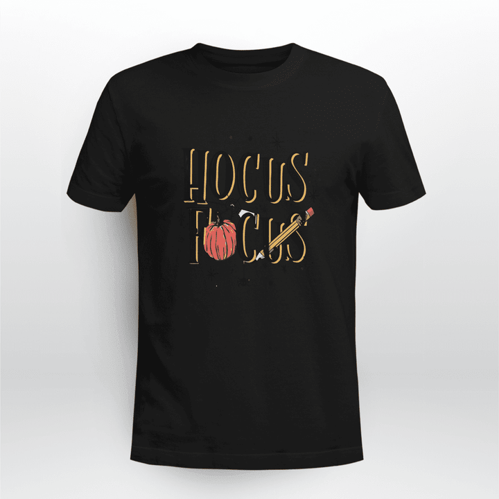 Halloween Hocus Pocus Teacher Funny T-shirt