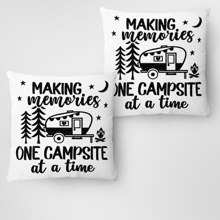 Making Memories Once Campsite At A Time Camping Pillow bedding