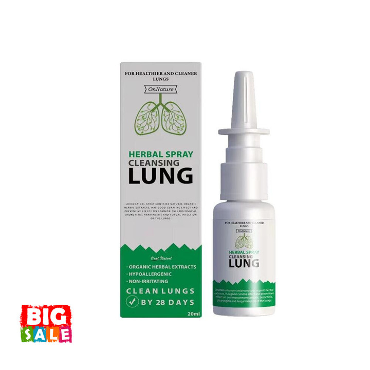 20g Lung Detox Herbal Cleanser Spray For Smokers Clear Nasal Congestion Anti Snoring Solution Stop Snore Relief Spray Nose
