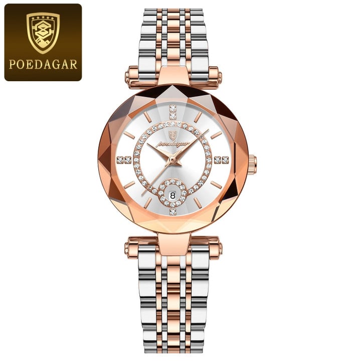 POEDAGAR Luxury Watch For Woman, High Quality Diamond Ladies Quartz Waterproof Watches