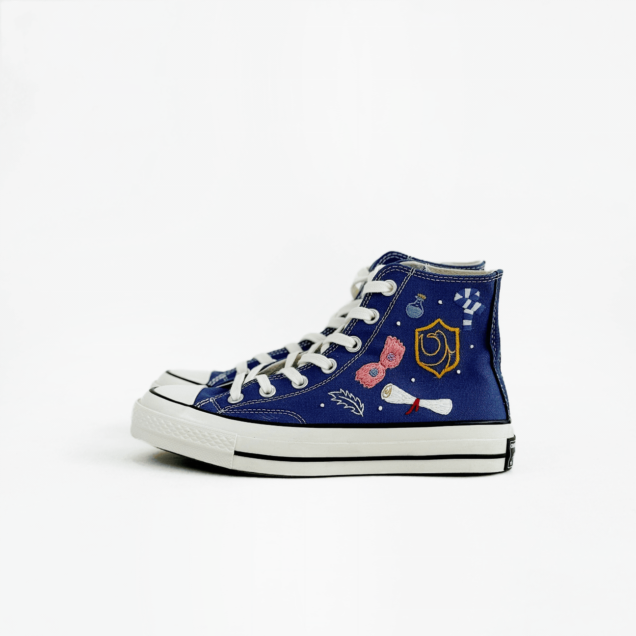 Deadpool and Wolverine Movie Hand-Painted High Top Converse 